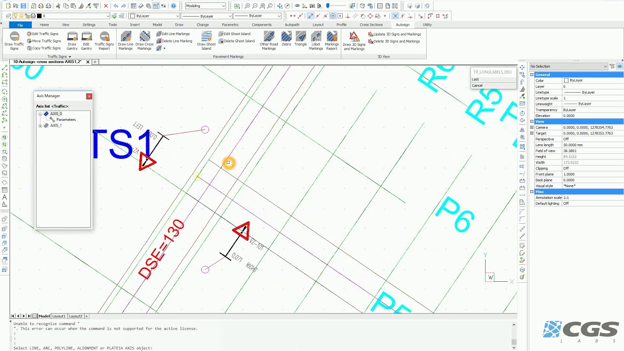 Plateia on BricsCAD - Autosign – traffic signs