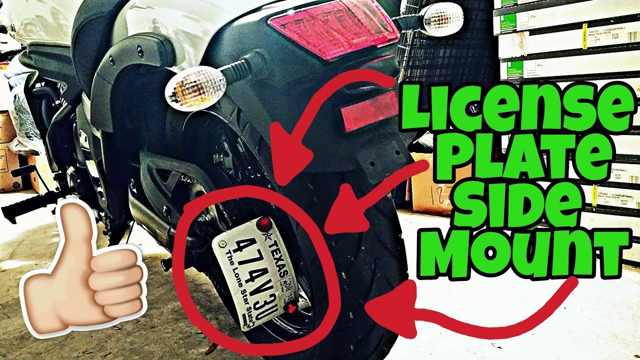 License Plate Side Mount | Kawasaki Vulcan S | Install Video