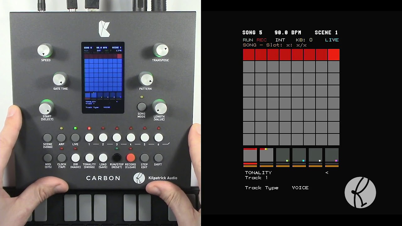 Live and Arpeggiator Modes - CARBON Sequencer