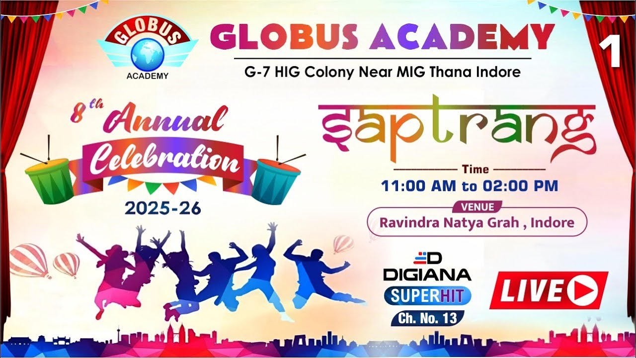 Annual Day Celebration 2025-2026 | Globus Academy  | G-7 HIG Colony Near MIG Thana Indore