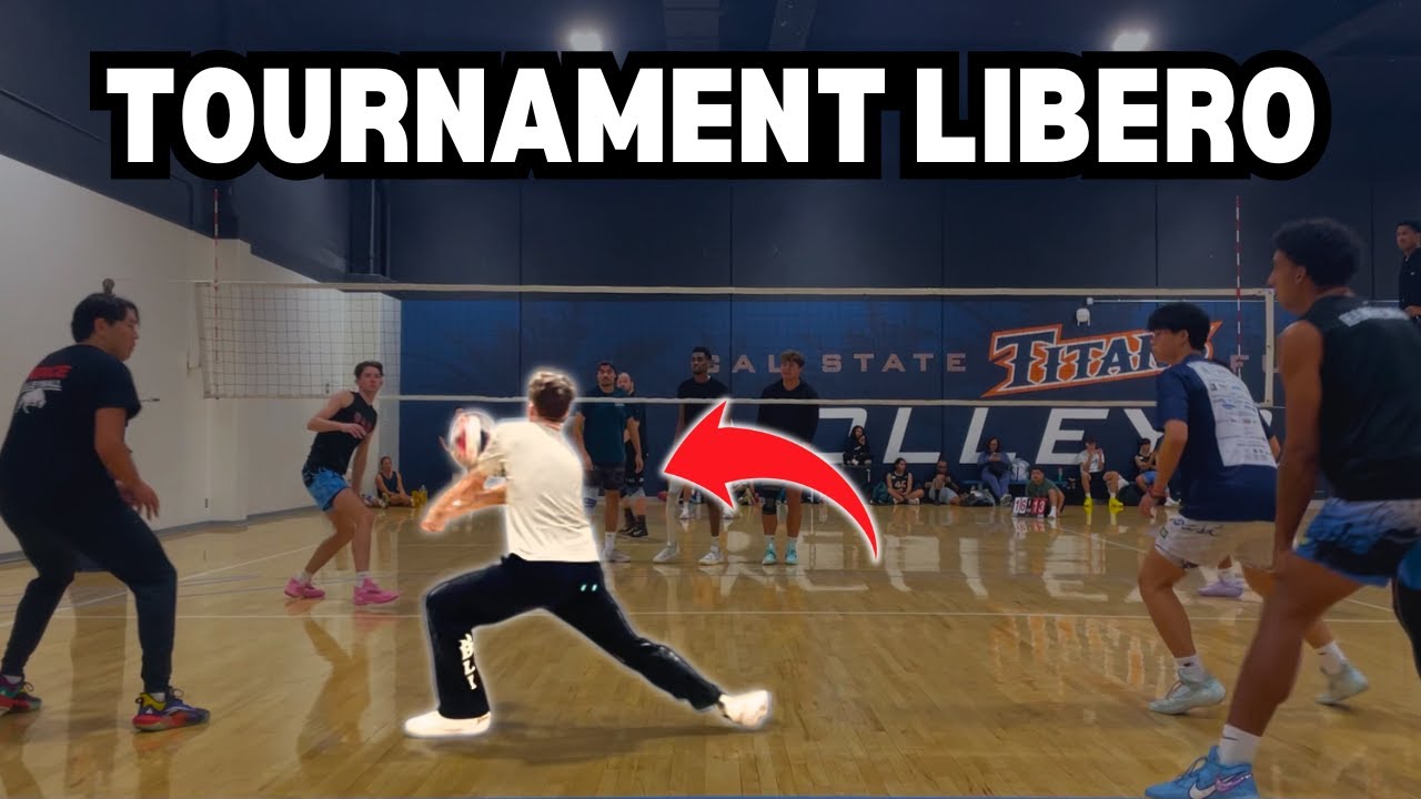 Libero plays an elite volleyball tournament