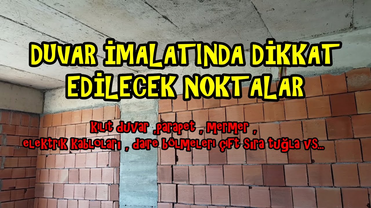 #DUVAR #&Ouml;R&Uuml;L&Uuml;RKEN #DİKKAT EDİLECEK NOKTALAR /  SIRADAN OLMAYAN , &Ouml;NEMLİ TEKNİK DETAYLARI ANLATTIM