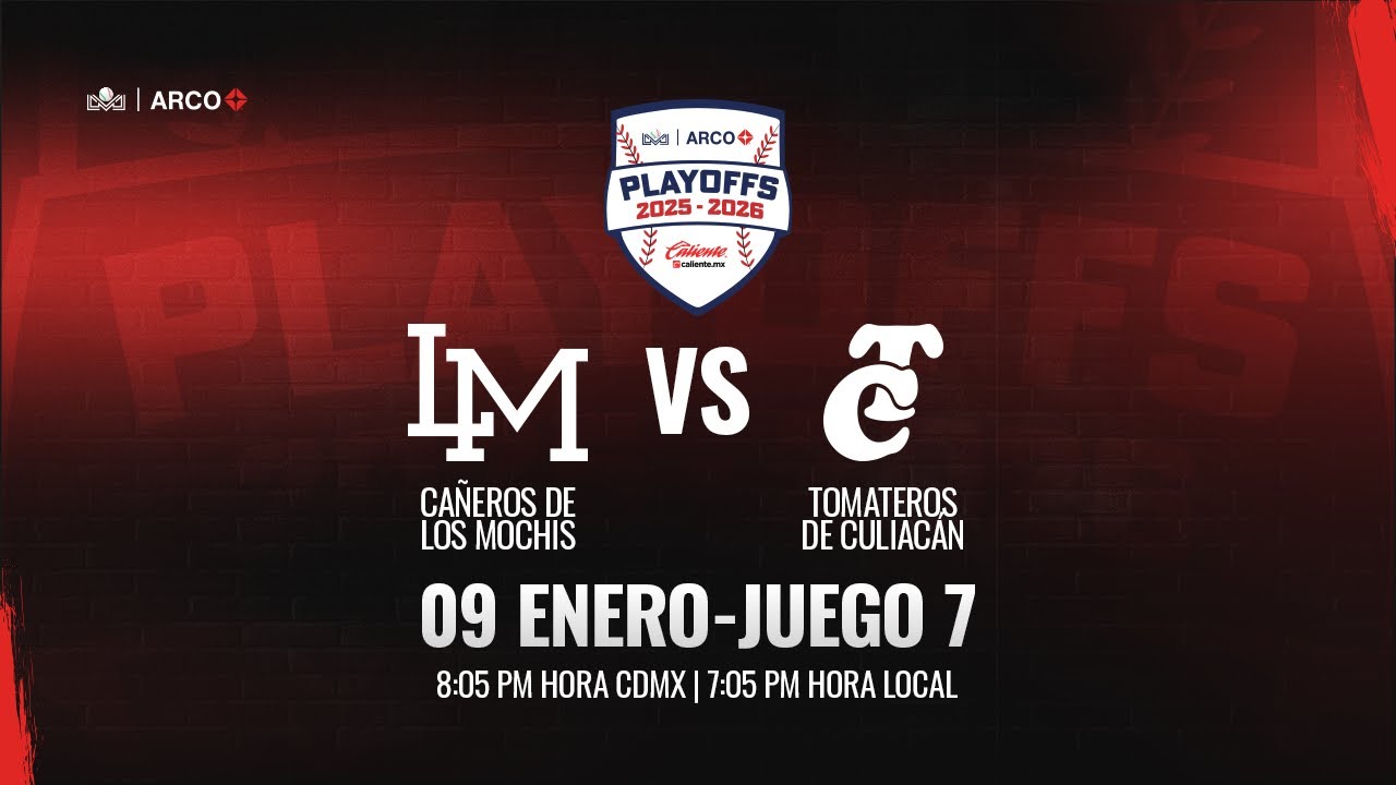 Cañeros de Los Mochis  vs Tomateros de Culiacán || 09 de Enero de 2026