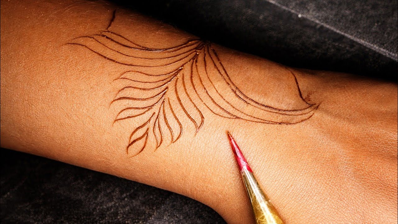 सिर्फ 5 मिनट मैं आसान तरीके से लगाएं मेहंदी डिजाइन  ||  Back Hand Simple Mehndi Design 