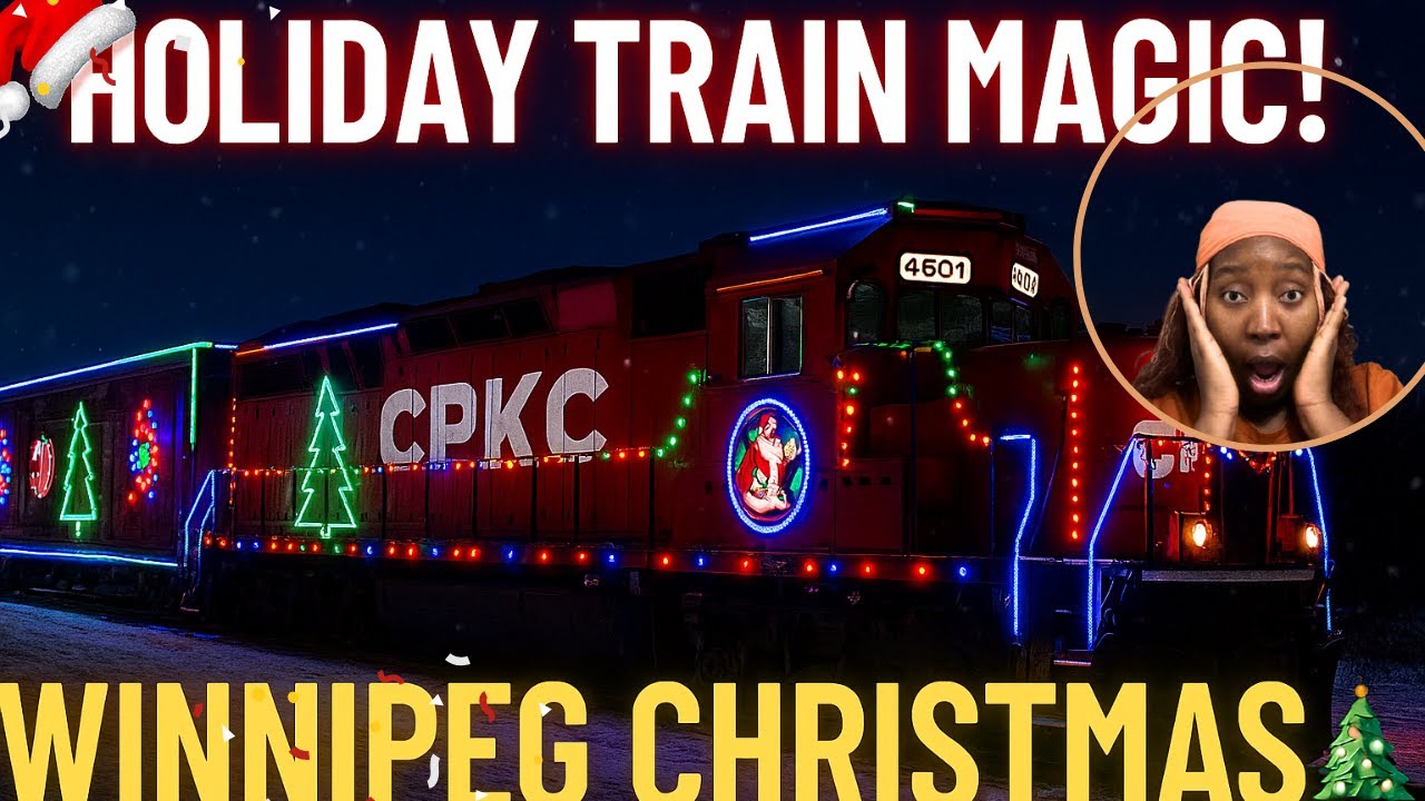 CPKC Holiday Train in Winnipeg 🎄 | Magical Christmas Lights & Live Music