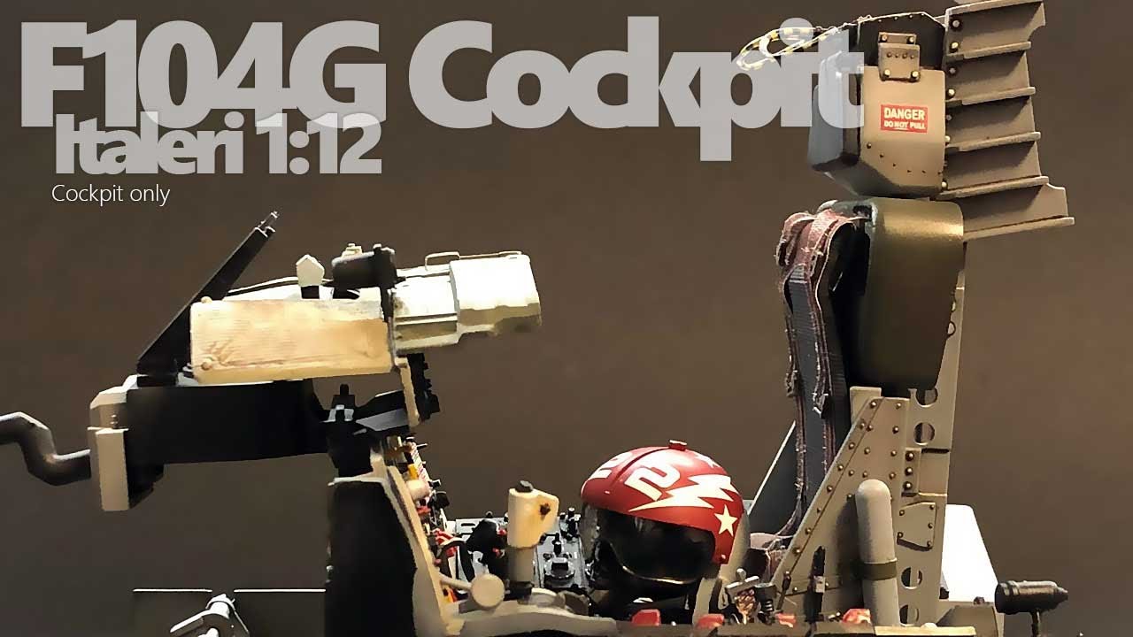 f104G Cockpit, Italeri 1:12, Cockpit only