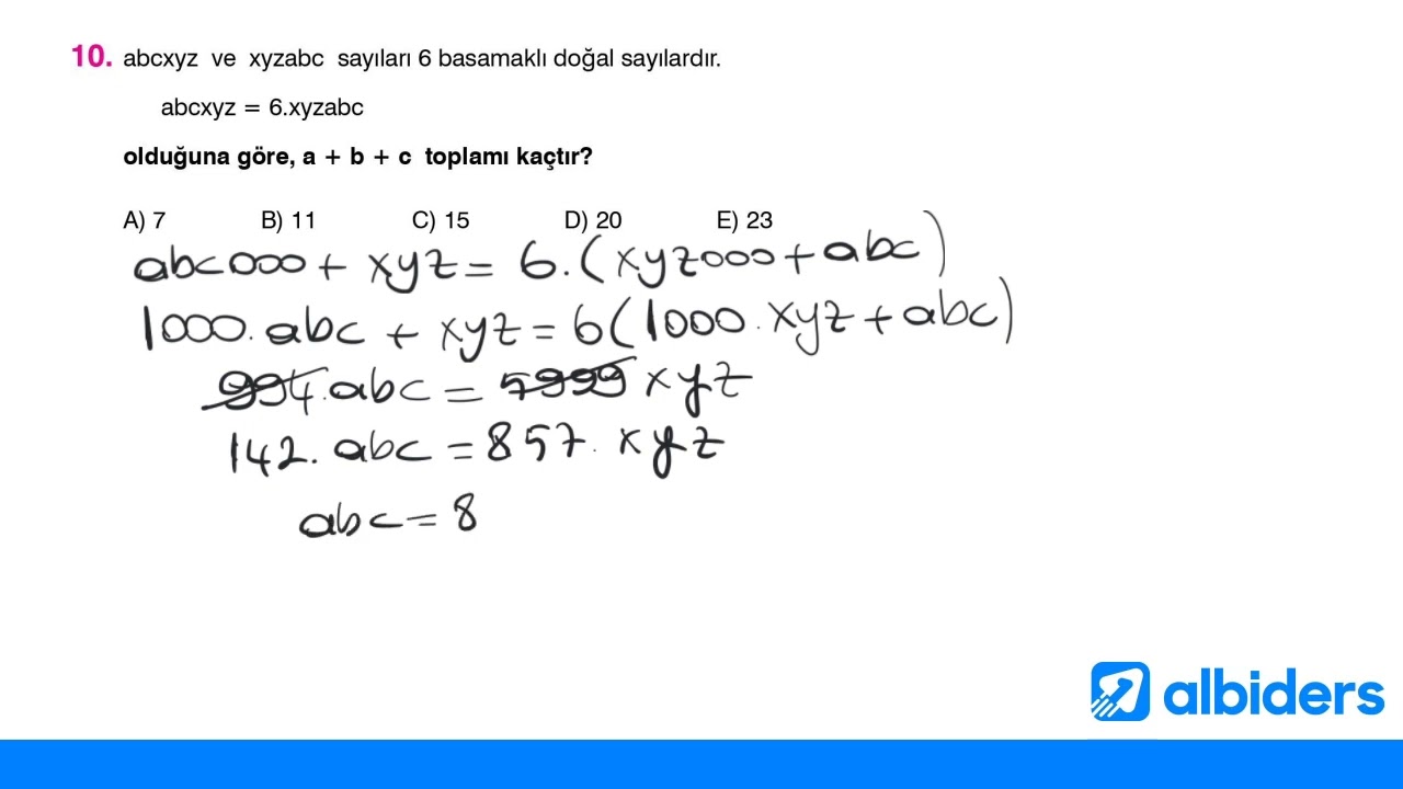 İleri test basamak analizi 7 12  Soruların cözümü
