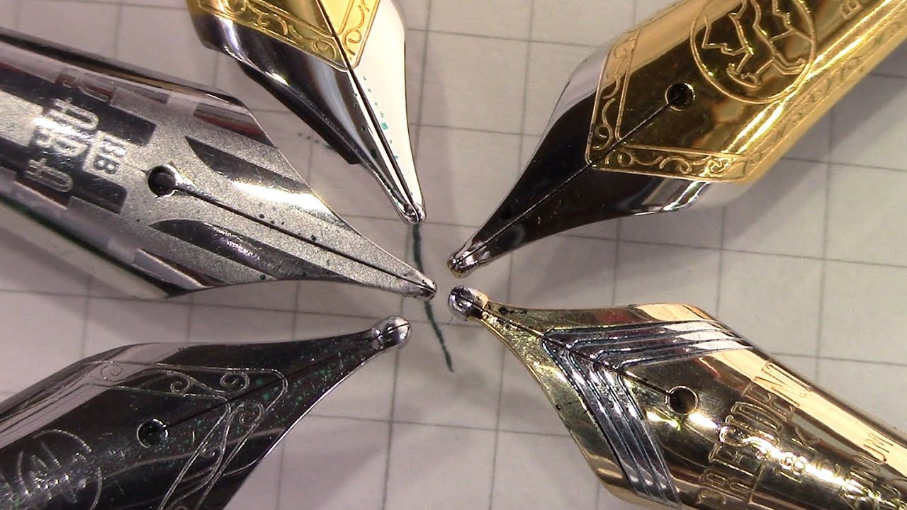 Fountain Pen Double Broad Nibs - See how they write