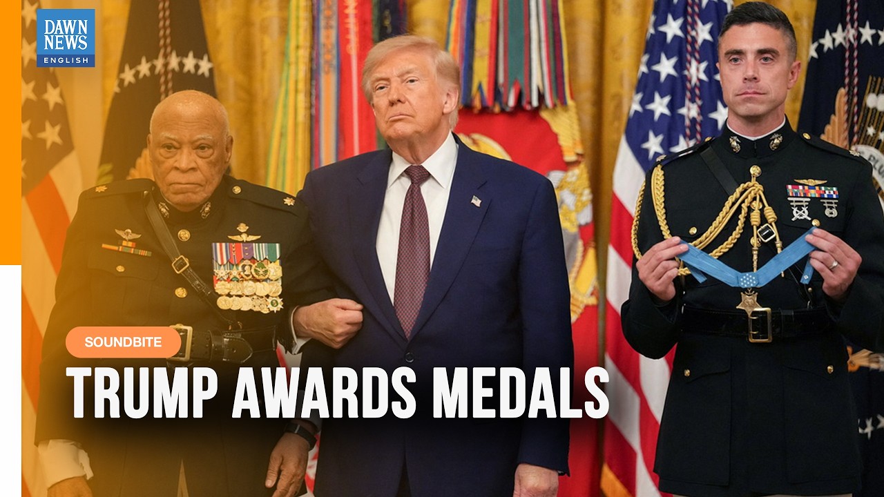 US President Trump Attends Medal of Honor Ceremony After Signing US-Iran Deal