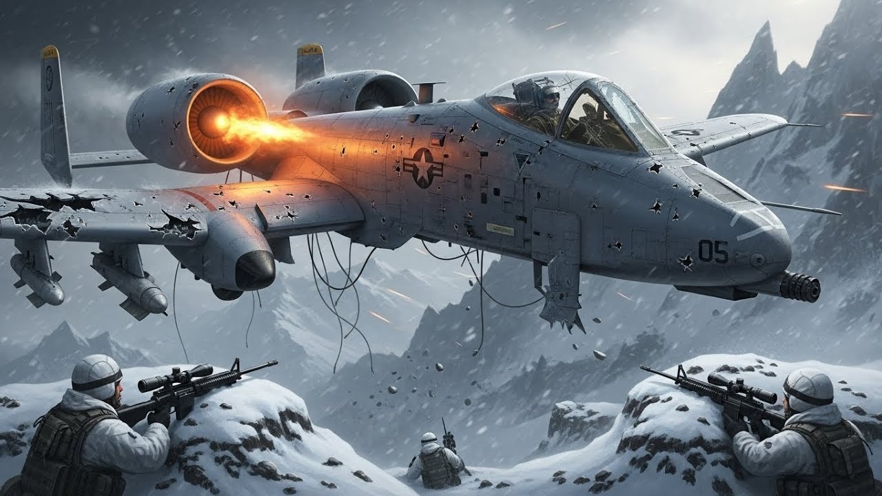 Даже снайперы замерли — пока не вернулся самолет A-10, весь в крови, но живой.