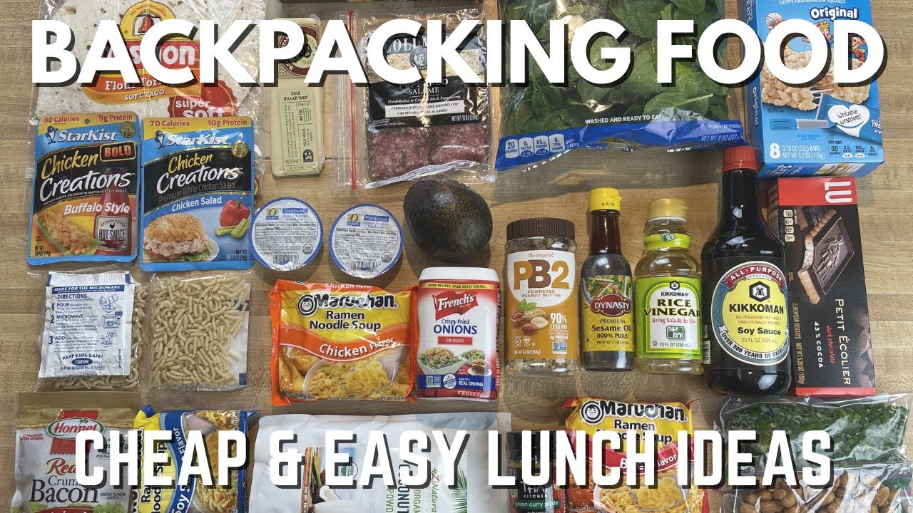 GROCERY STORE BACKPACKING FOOD | Cheap & Easy Lunch Ideas