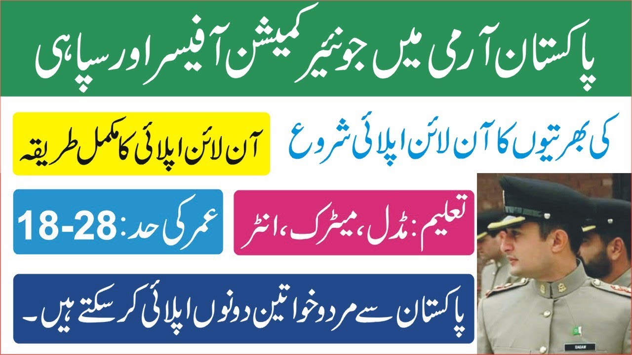 How to Apply Online in Pak Army 2020|Pak Army Jobs 2020|How to Online Registration in Pak Army|