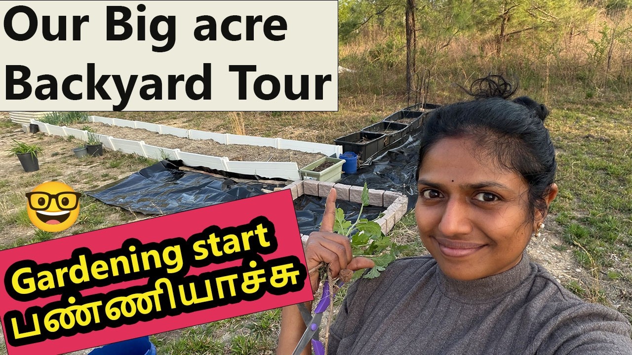 Our Backyard Gardening Tour ~ புது வீட்டில்🏠Evening Day in my life ~ Family Traveler USA TAMIL VLOGS