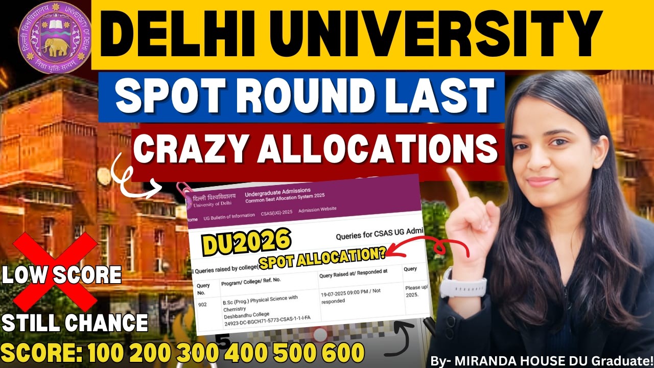 DU Spot Round CRAZY Allocations😱 Eligible? Vacant List OUT ✅ Still Chances at LOW Score🔥BIG UPDATE🚨