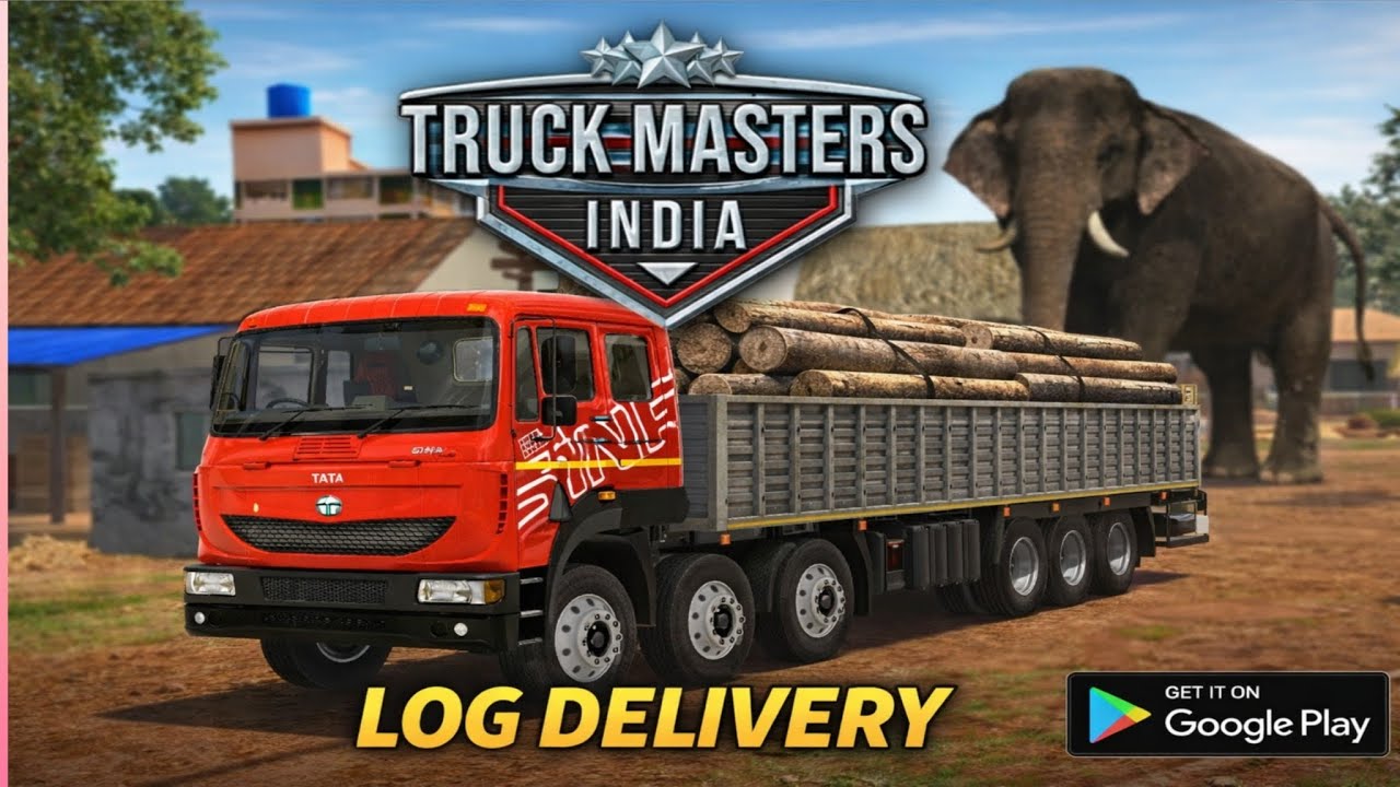 Log Delivery Truck Gameplay | Truck Masters India 🚛 Realistic Indian Roads | Android