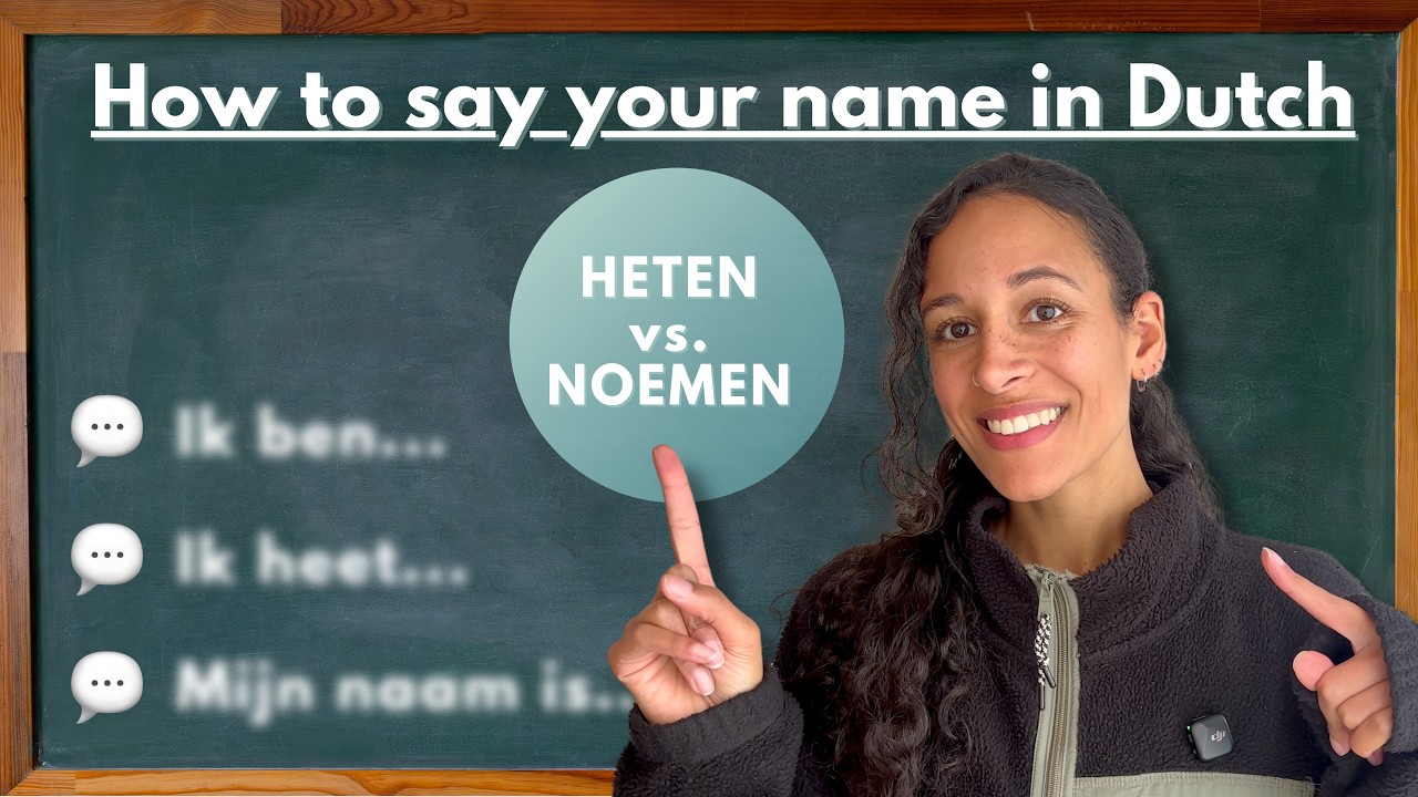 ⏱️ DUTCH in 4 MINUTES: What's your name? / Hoe heet jij?
