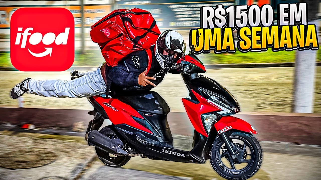 CORRENDO ATRÁS DA META - ENTREGAS DO IFOOD DE SCOOTER ELITE 125cc