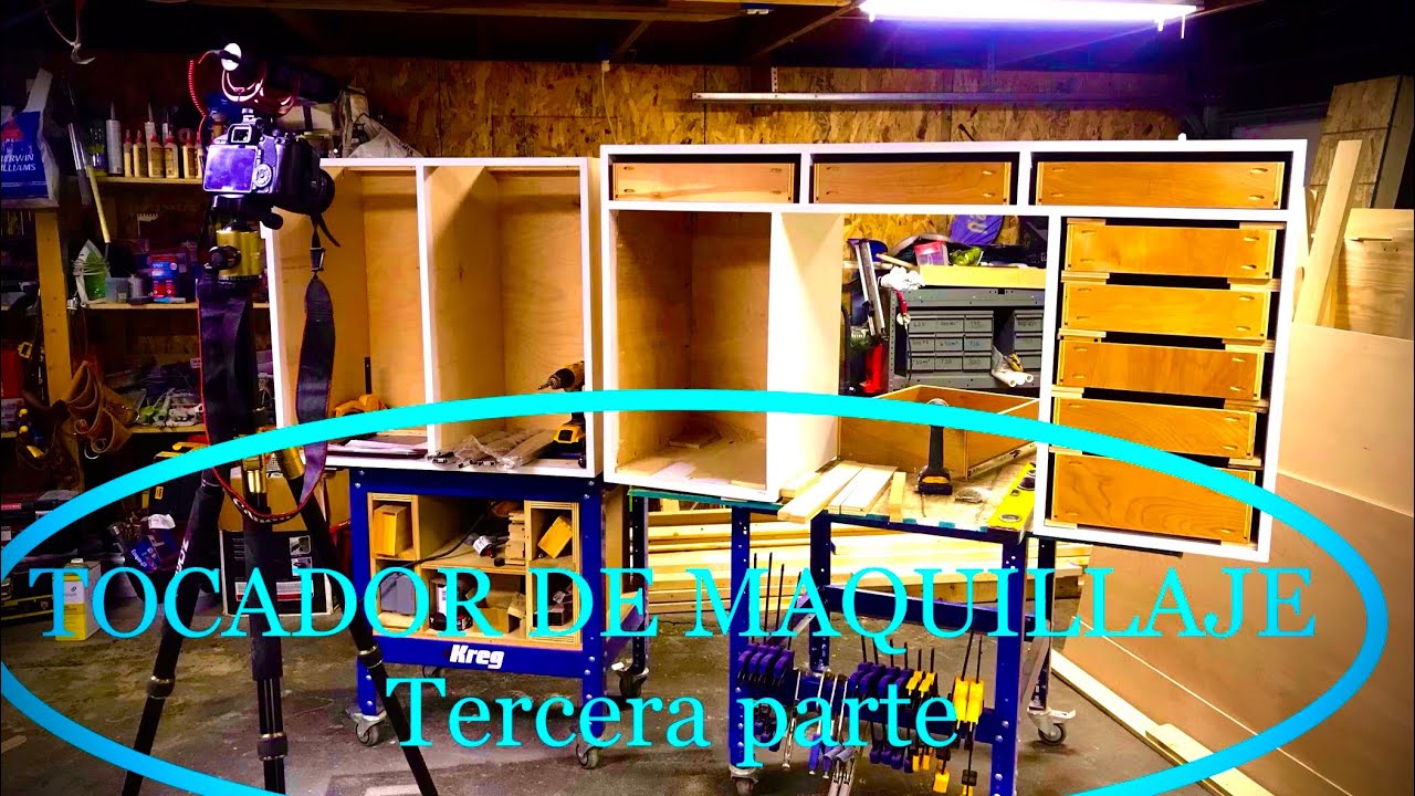 DIY TOCADOR DE MAQUILLAJE / Tercera parte/Instalación de correderas