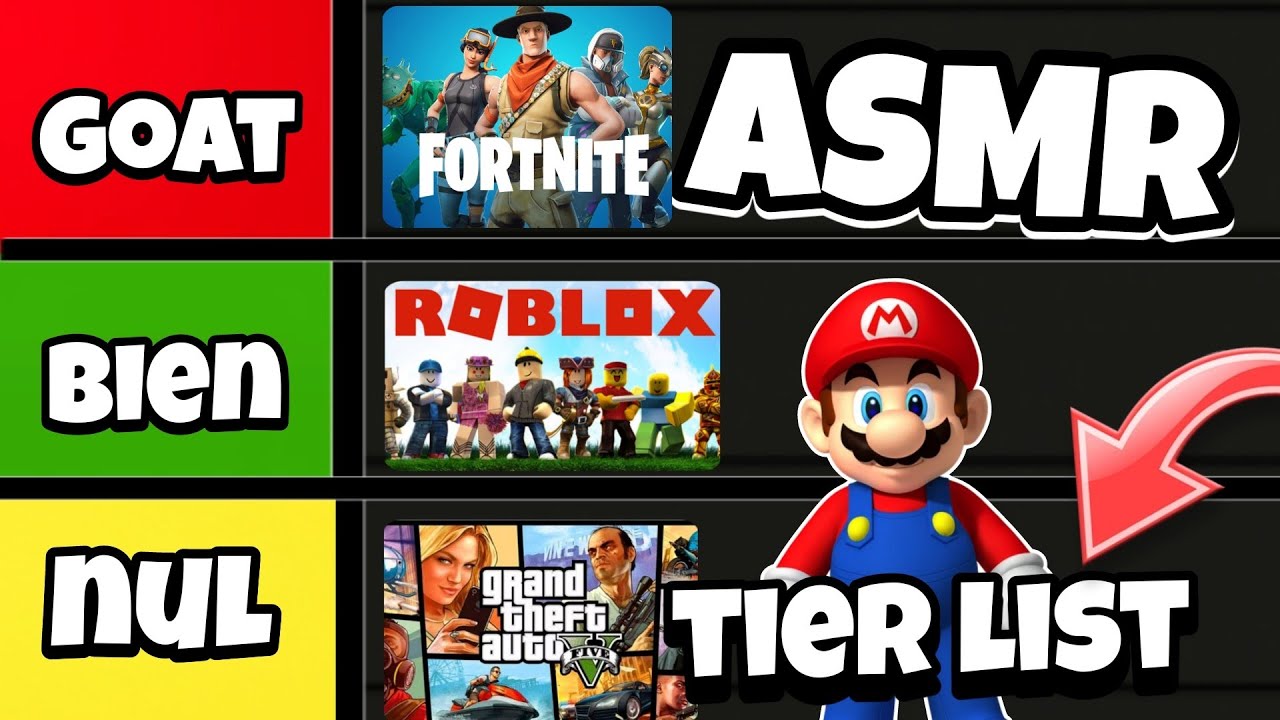 ASMR Français • TIER LIST De mes JEUX VIDEOS préférés ! 😴✨️Chuchotement intense