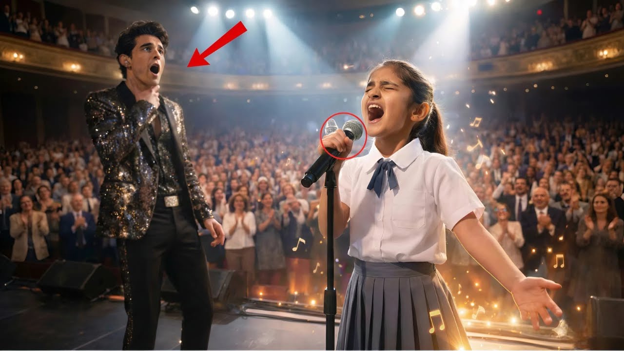 CANTANTE FAMOSO INTENTA BURLARSE DE UNA NIÑA POBRE EN EL ESCENARIO, PERO ELLA LO DESTRUYE CON SU VOZ