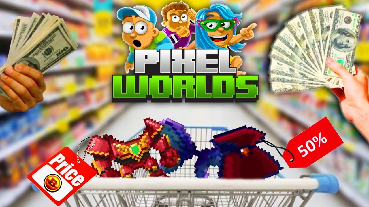 KATSOJA SAA OSTAA MITÄ HALUAA... 😱💸 (Rip Rahat) | Pixel Worlds Suomi |