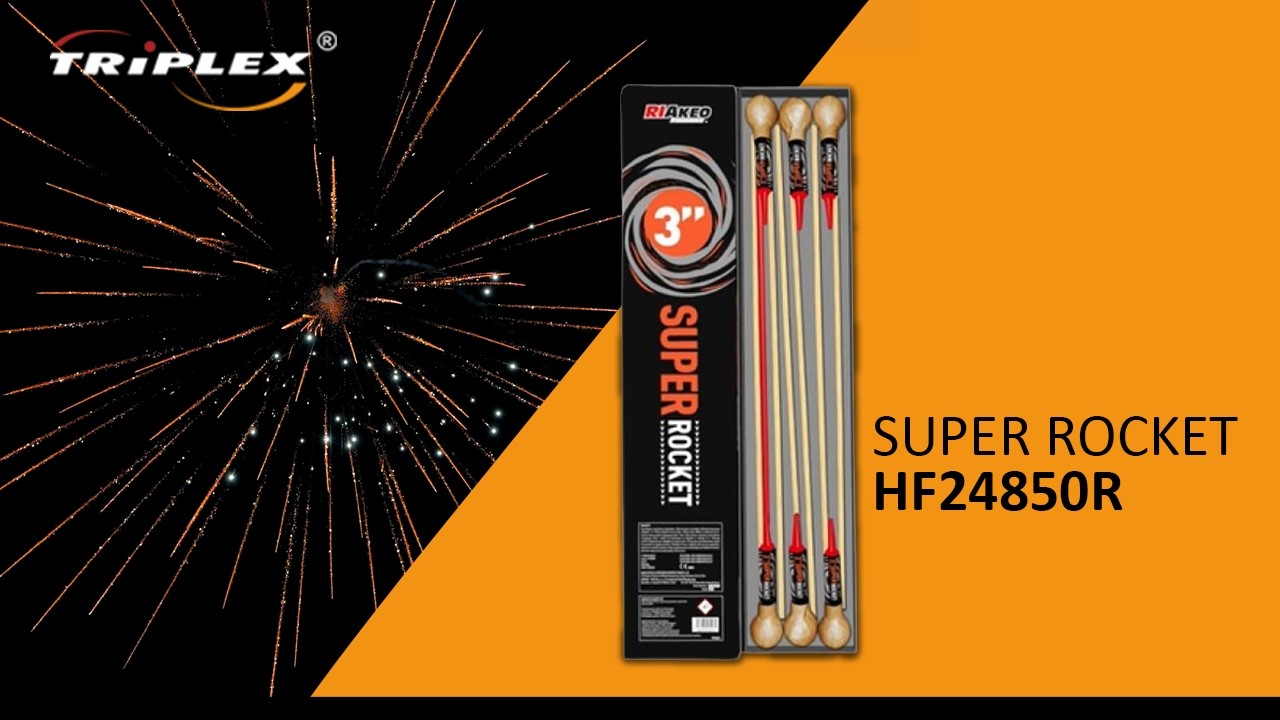 FAJERWERKI HF24850R RAKIETY SUPER ROCKET 3'' F3 RIAKEO FIREWORKS