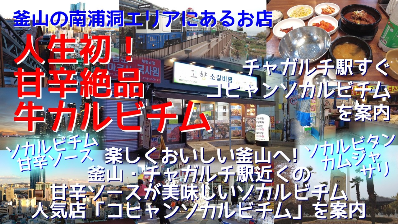 釜山・チャガルチ駅すぐ｜絶品甘辛ソカルビチムが食べられるお店「コヒャンソカルビチム」を案内