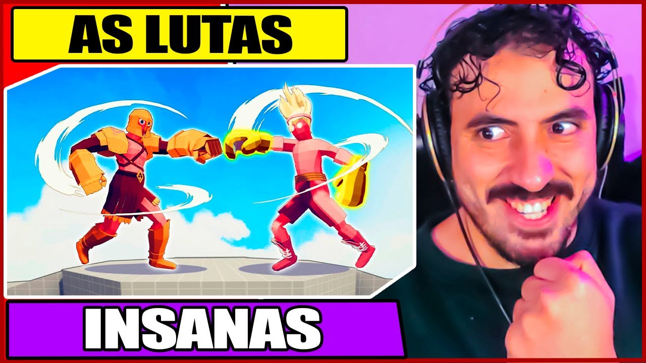 TORNEIO - TODOS OS HUMANOS MAIS FORTES | TABS - Totally Accurate Battle Simulator | Leozin React