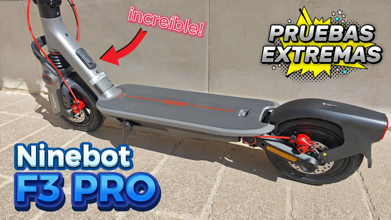 ¡ME ENCANTA! - Ninebot F3 PRO de Segway | Pruebas extremas