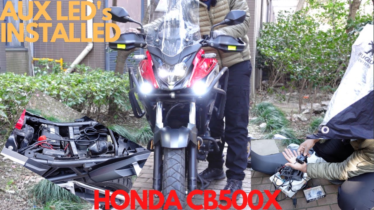 AMAZING Auxiliary LED Lights Installed On 2019 Honda CB500X
