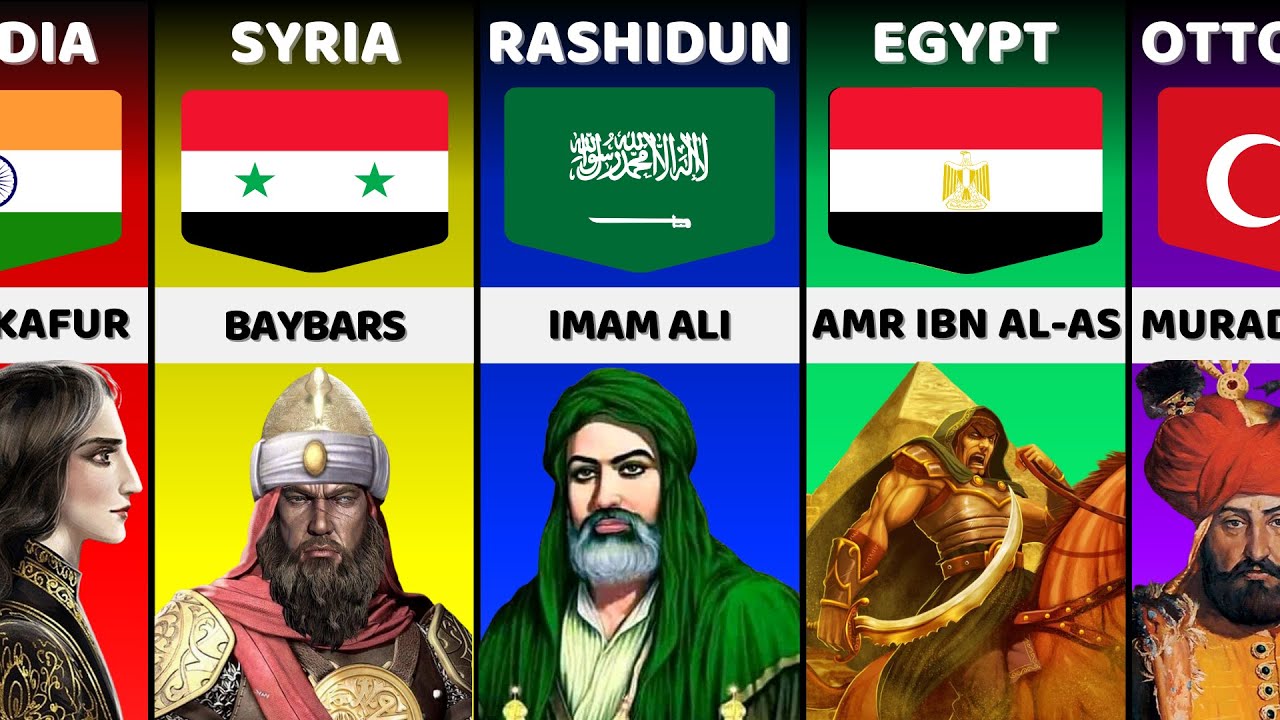50 Greatest Muslim Generals in History | Comparison