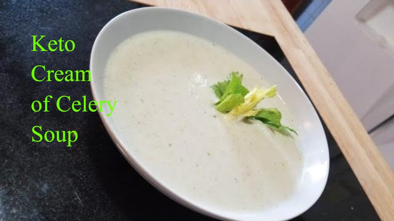 KETO CREAM OF CELERY SOUP! A low-carb version of a classic.