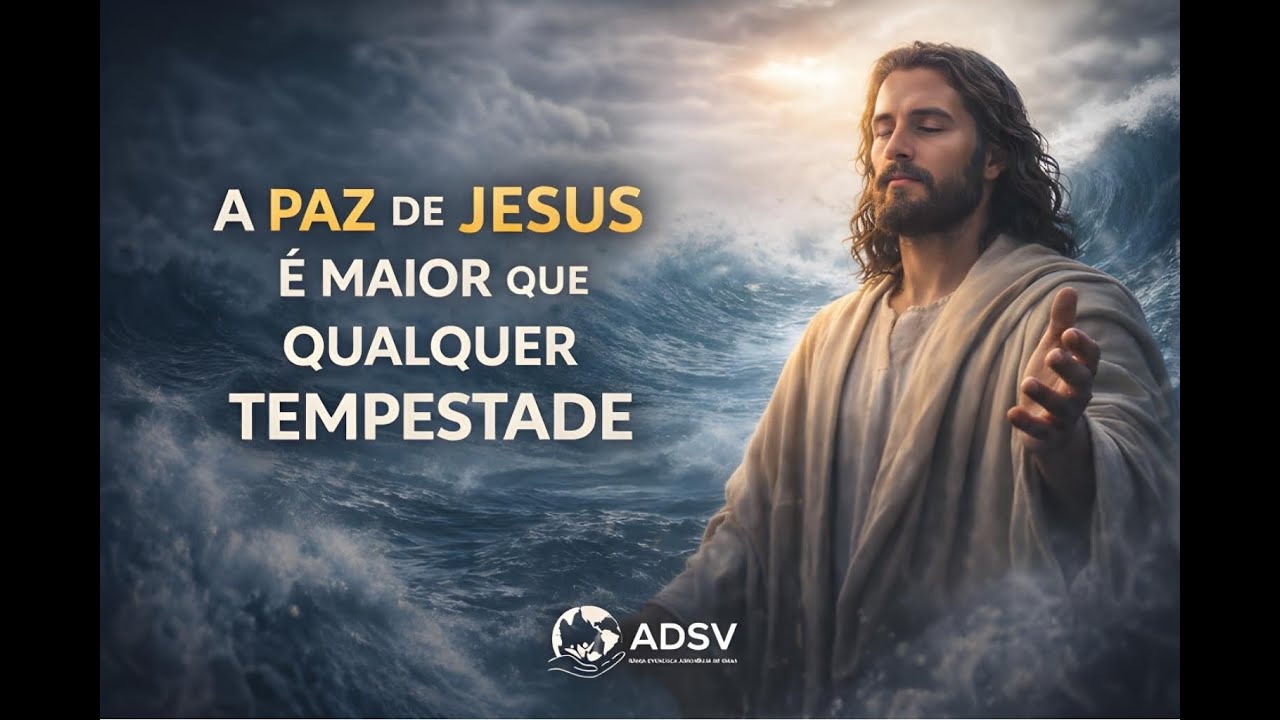 A PAZ DE JESUS É MAIOR QUE QUALQUER TEMPESTADE