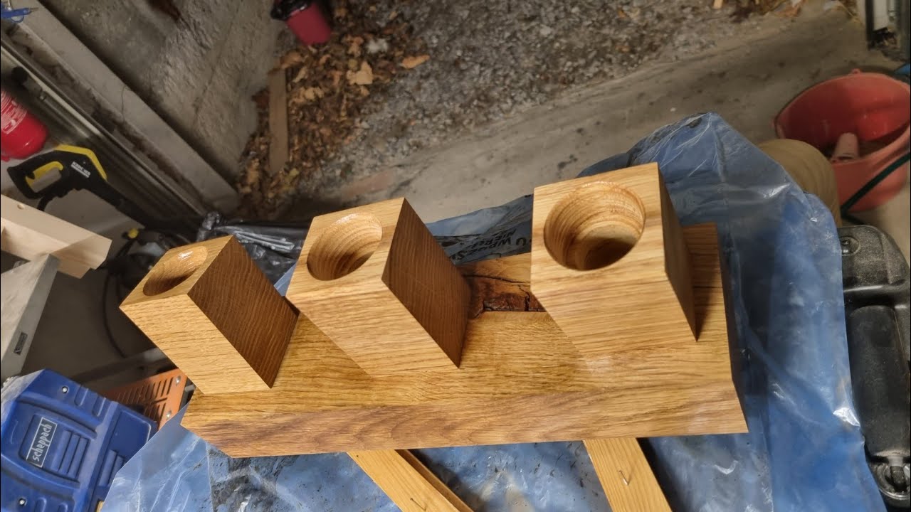 Lampa dąb DiY Wood lamp