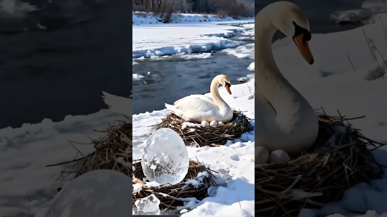 The swan did not like the phoenix birds 😭 