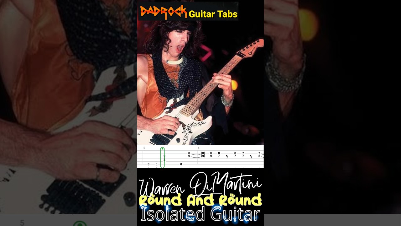 Round And Round Warren DeMartini Isolated Guitar 