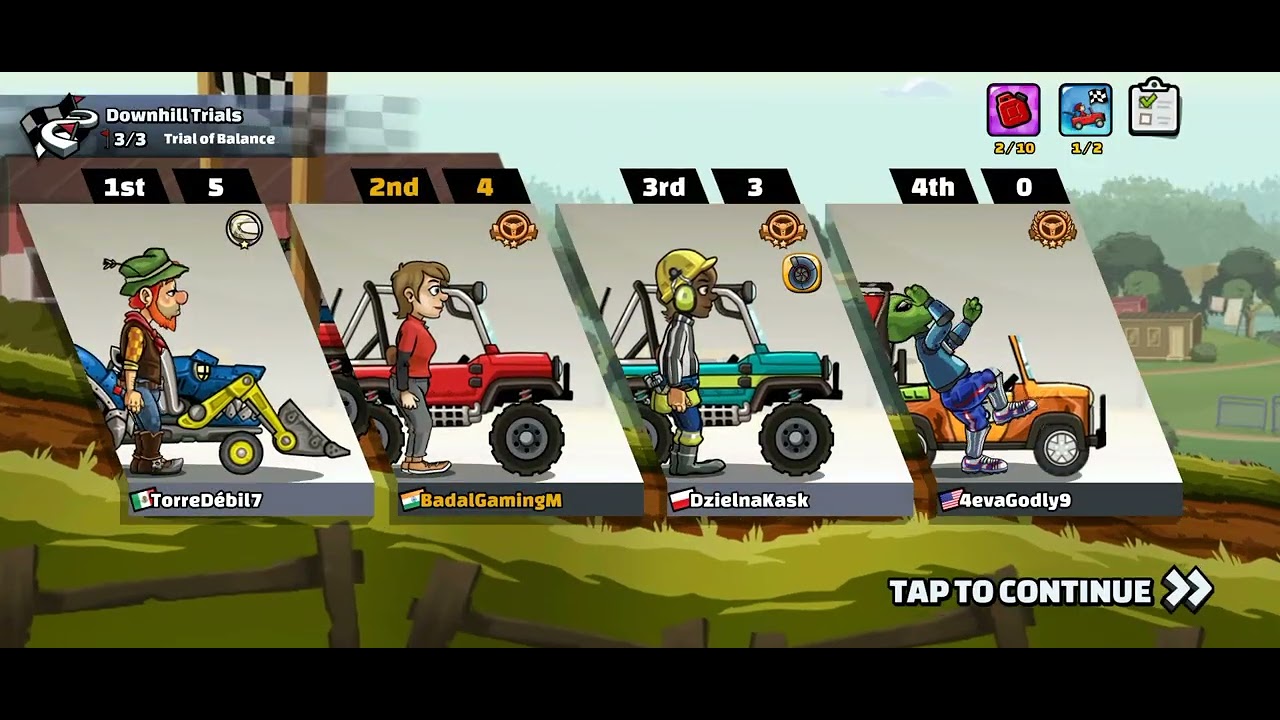 Hill Climb Racing 2 - 53846 points in RAPID DECISIONS Team Event