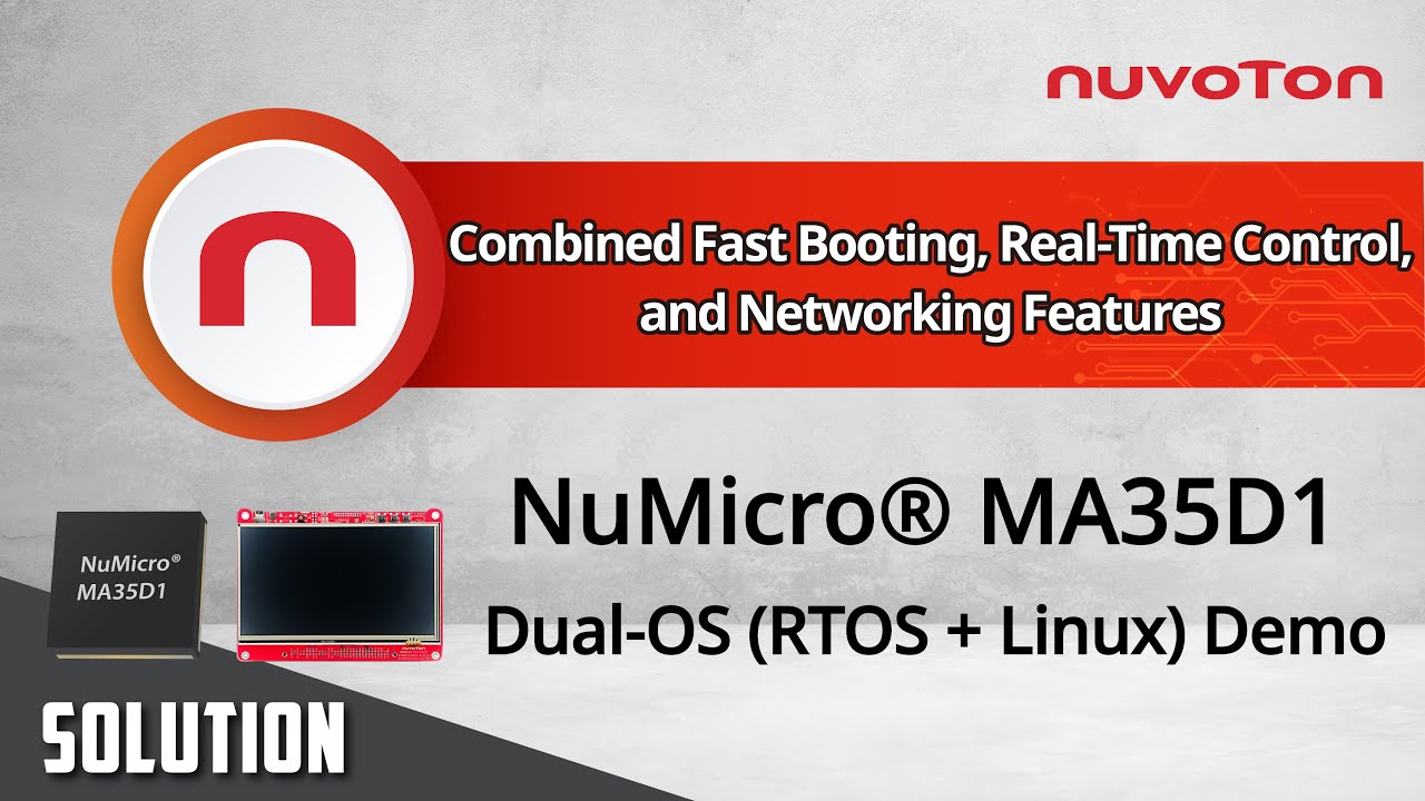 NuMicro&reg; MA35D1 Dual-OS (RTOS + Linux) &ndash; Instant Booting, Real-Time Control, and Networking Feature