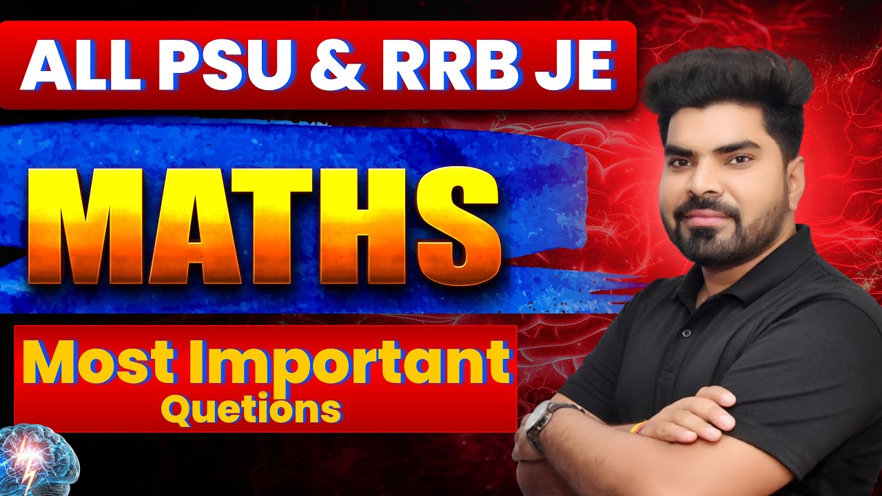 RRB JE  Maths Practice Practice | RRB JE Most Important Questions | By Navneet Gautam Sir