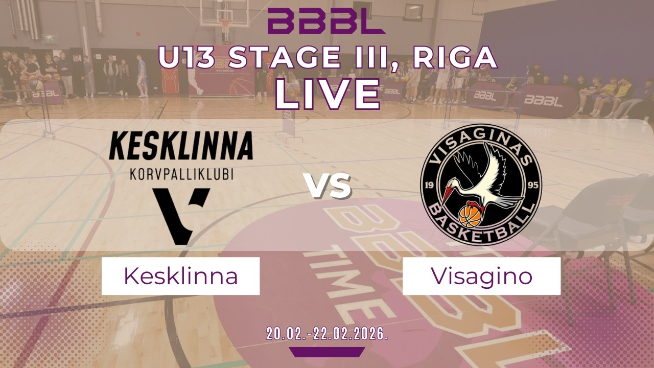 Visagino KM 2013 vs KK Viimsi/Kesklinna KK 2013 | BBBL U13 | Stage III