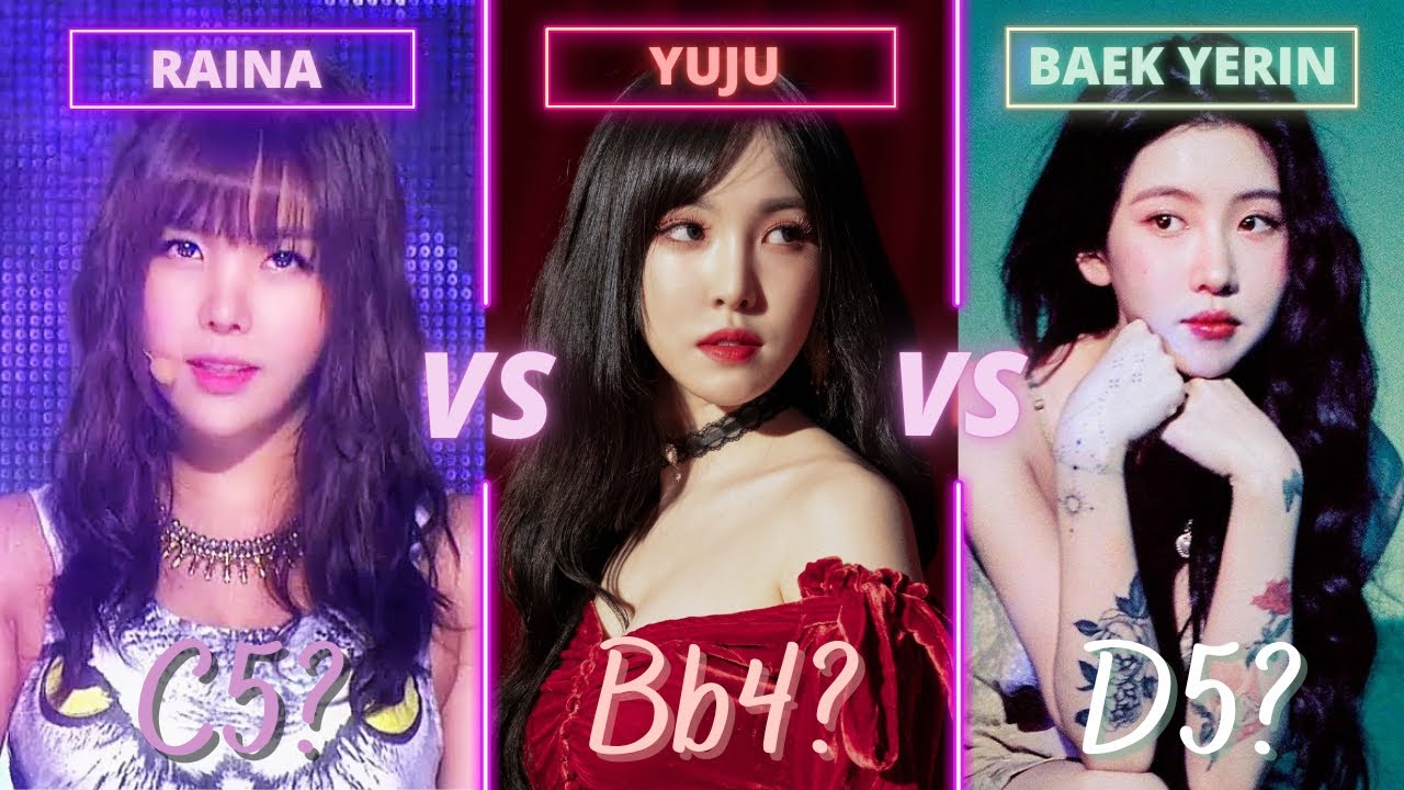 Raina 레이나 vs Yuju 유주 vs Baek Yerin 백예린 | Vocal Battle (A4 ~ E5)