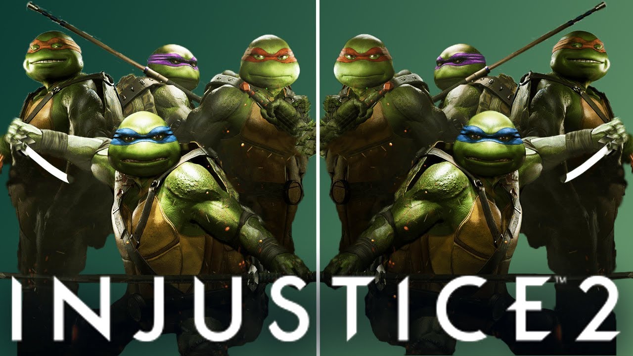 INJUSTICE 2 - ALL TMNT MIRROR MATCH DIALOGUES! (Leo, Raph, Mikey & Don)