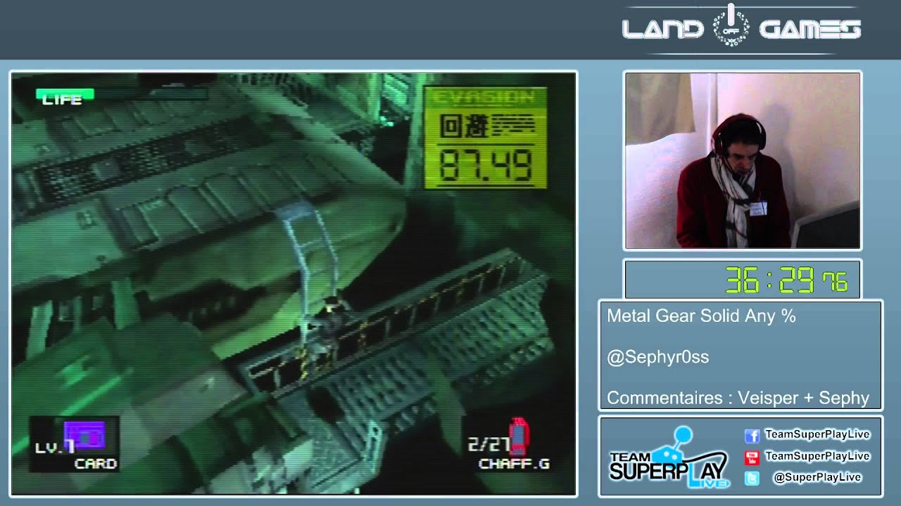 [LOG 2015] Metal Gear Solid in 1:09:48 by Sephyross
