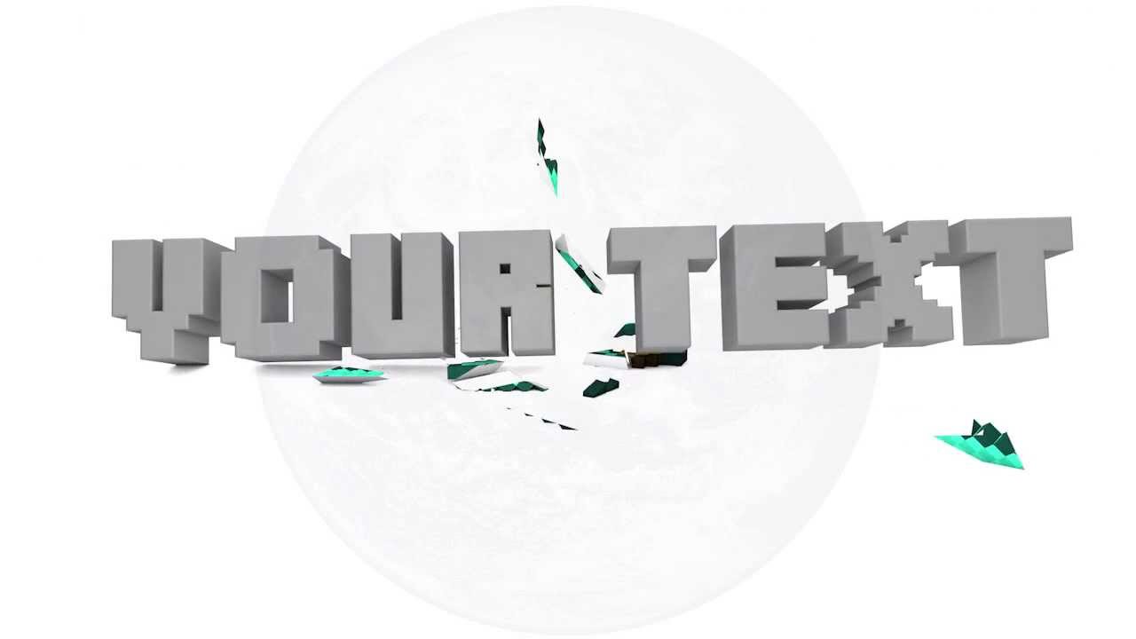 Cinema 4d Minecraft Intro FREE DOWNLOAD
