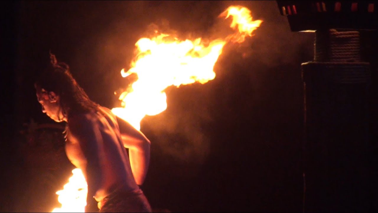 Disney's Spirit of Aloha Dinner Show Fire-Knife Performer