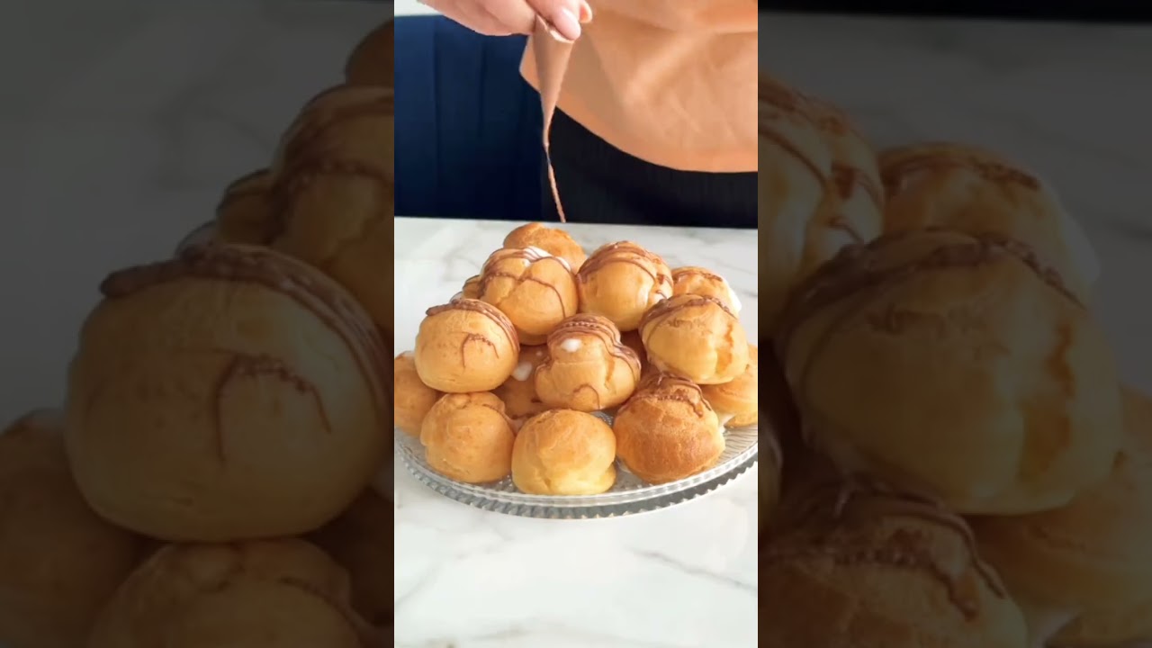 Profiteroles with vanilla cream custard🤤 