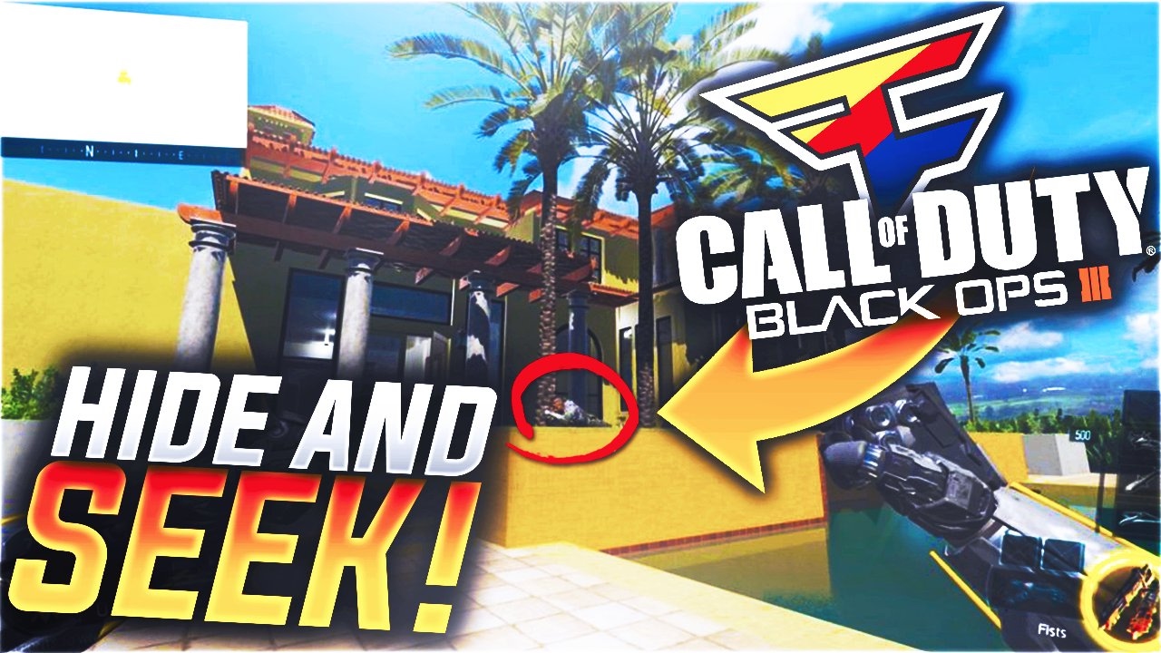 FAZE HOUSE LA HIDE AND SEEK IN A MANSION! - BLACK OPS 3 HIDE AND SEEK FUNNY MOMENTS!