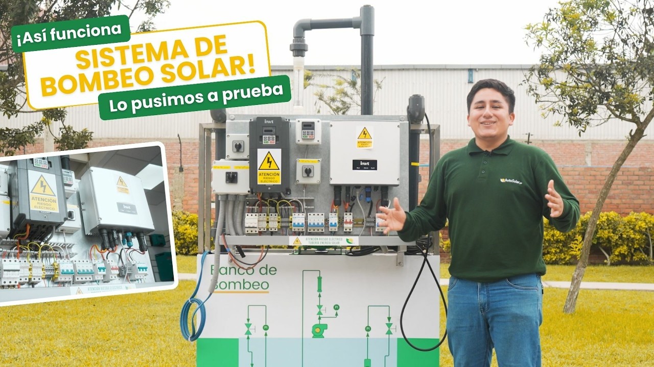 ¿Cómo funciona un sistema de bombeo solar? ☀️ Bomba de agua con paneles solares paso a paso