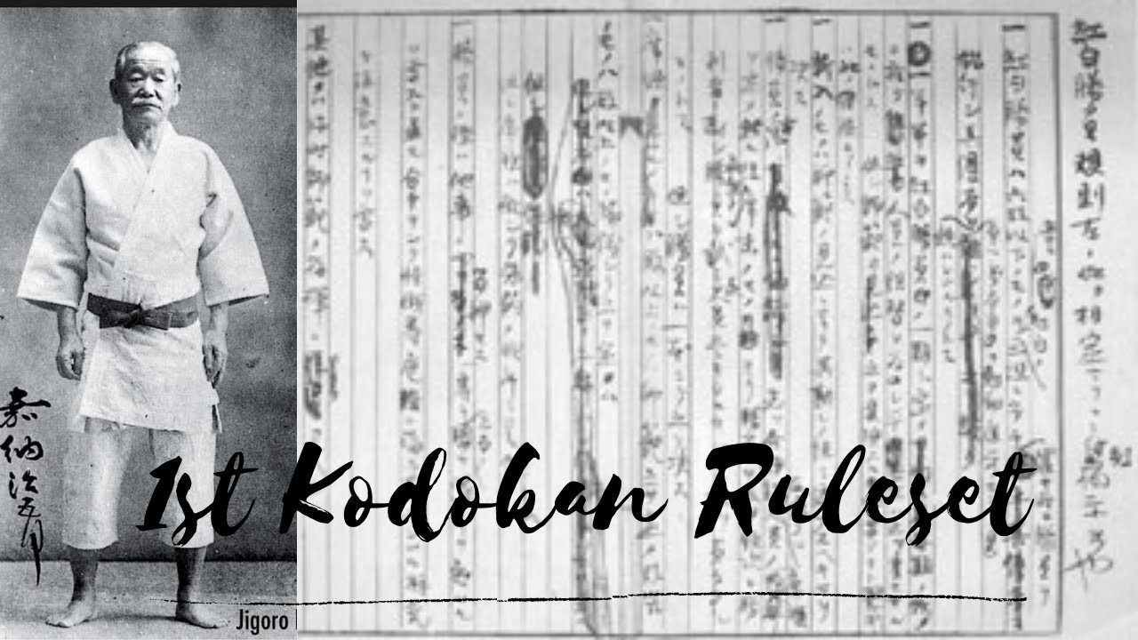 Judo's FIRST ruleset ever...