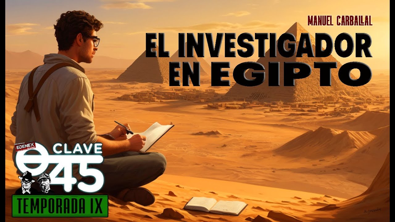 El investigador en Egipto con Manuel Carballal